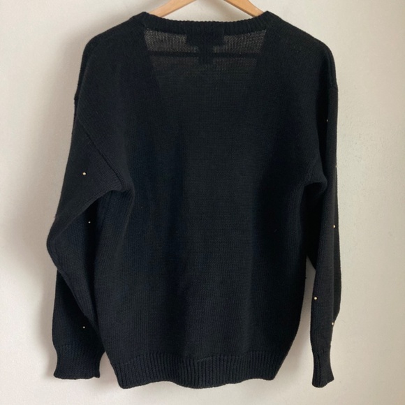 Vintage Contessa visconte women’s sweater with playing cards pattern - Picture 4 of 7